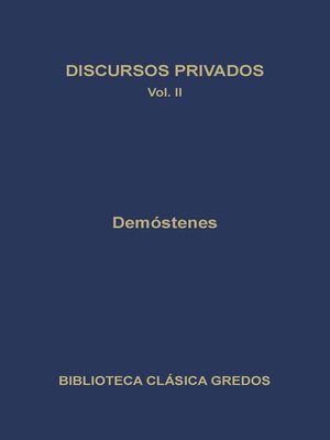 cover image of Discursos privados II